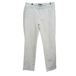 Chicos So Slimming White Denim‎ Jeans Size 1.5 Short Classic Fit